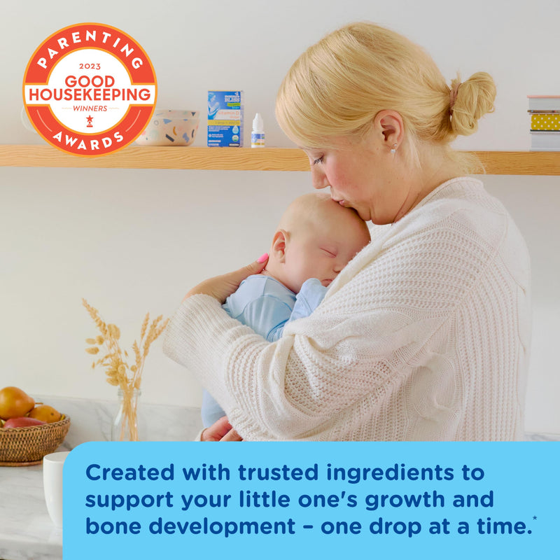 Mommy's Bliss Organic Baby Vitamin D Drops, 0.11 Fl Oz, Pack of 2 | Infant Vitamin D3 Drops Promote Healthy Growth and Bone Development | Newborn+ Unflavored 0.11 Fl Oz (Pack of 2)