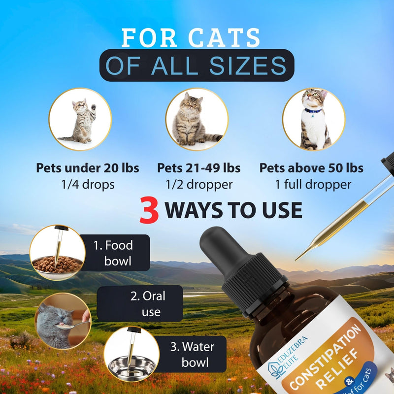 Cat Constipation Relief, Constipation Relief for Cat, Cat Laxative Constipation Relief, Cat Stool Softener, Cat Laxative, Promotes Digestive Health. - BeesActive Australia
