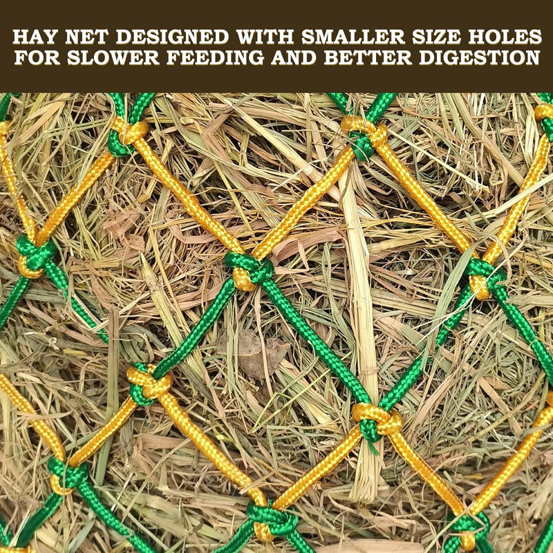 2PCS Hay Net for Horses,Slow Feed Hay Bag for Horses Goat Sheep,Hanging Hay Feeder Bag for Horses Stable Stall Paddock Rest Toy Green - BeesActive Australia