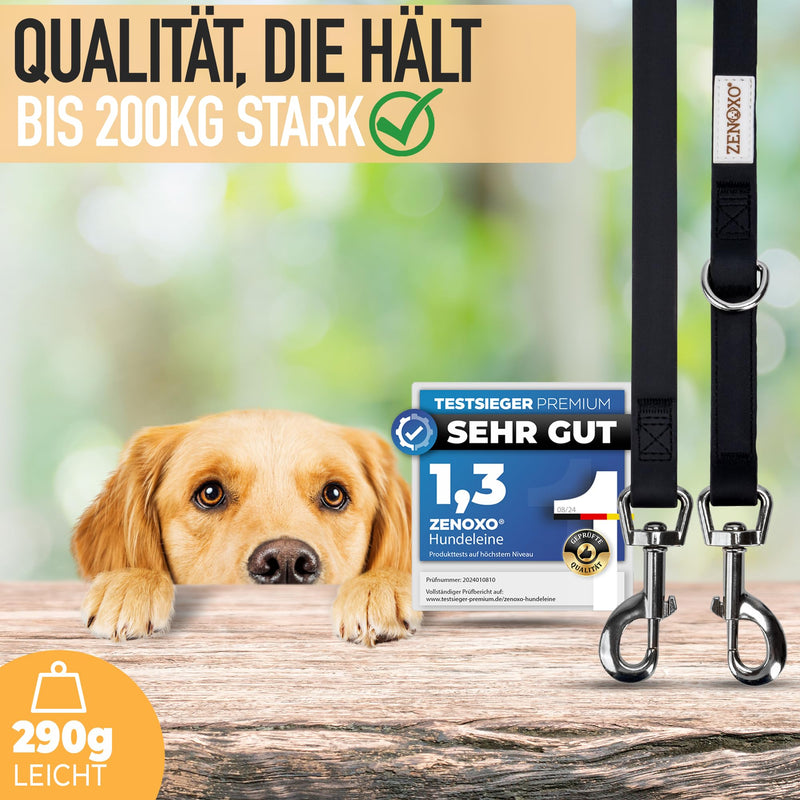 ZENOXO® [3m] dog leash | Dirt & waterproof - Ideal for medium & large dogs - 4-way adjustable running leash & shoulder leash - BeesActive Australia