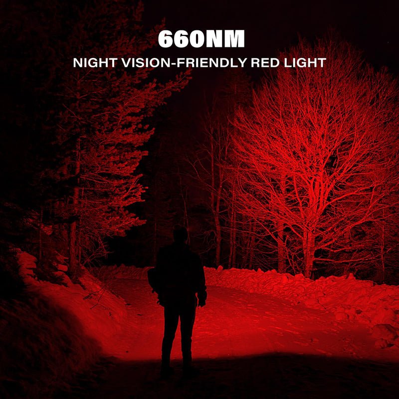 sofirn LED Headlamp Rechargeable, H35R Super Bright Lightweight Head Light with 660nm Deep Red Light, 1500 Lumens White Light, IPX6 Waterproof Head Flashlight for Running Hiking Camping