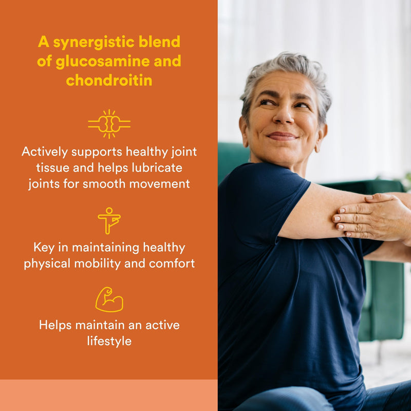 Natural Factors, Glucosamine & Chondroitin, Supports Healthy Joints and Connective Tissue, 120 Capsules Standard Packaging