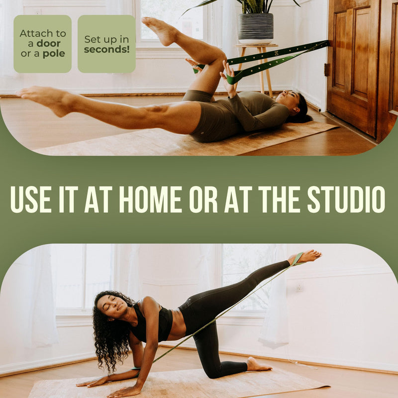 Two8 Bands Pilates in a Box -Workout Resistance Bands For Working Out Women & Men, Resistance Band With Loops, Stretch Band For Exercise, At Home Pilates Equipment for Home Workouts Kit, Workout Loops - BeesActive Australia