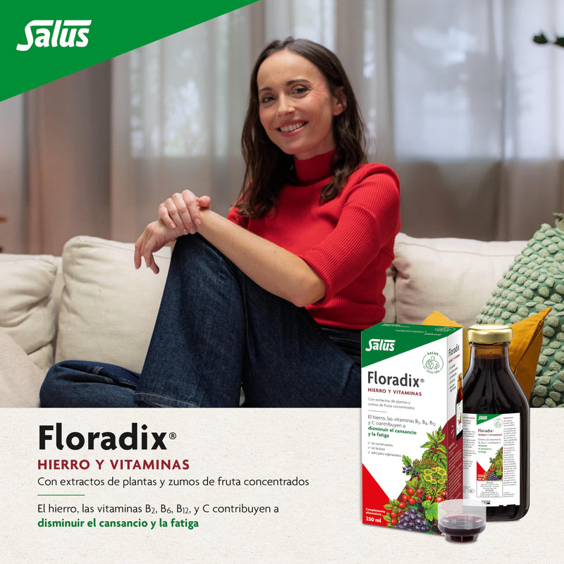 Floradix Liquid Iron and Vitamin Formula 250ml | Helps reduce tiredness and fatigue, with iron and vitamins 8.5 Fl Oz (Pack of 1)