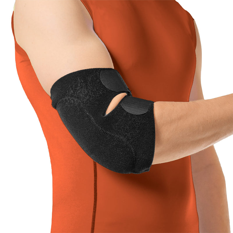 BraceAbility Bursitis Elbow Pad Brace | Compression Arm Sleeve Wrap with Padded Soft Support Cushion for Olecranon Joint Pain, Bursa Protection, Arthritis & Tendonitis Relief (S/M) S/M