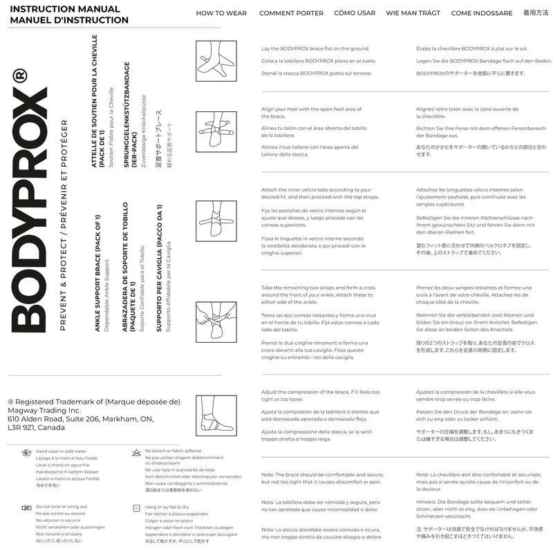 Bodyprox Ankle Support Brace, Breathable Neoprene Sleeve, Adjustable Wrap! (1 Pack) - BeesActive Australia