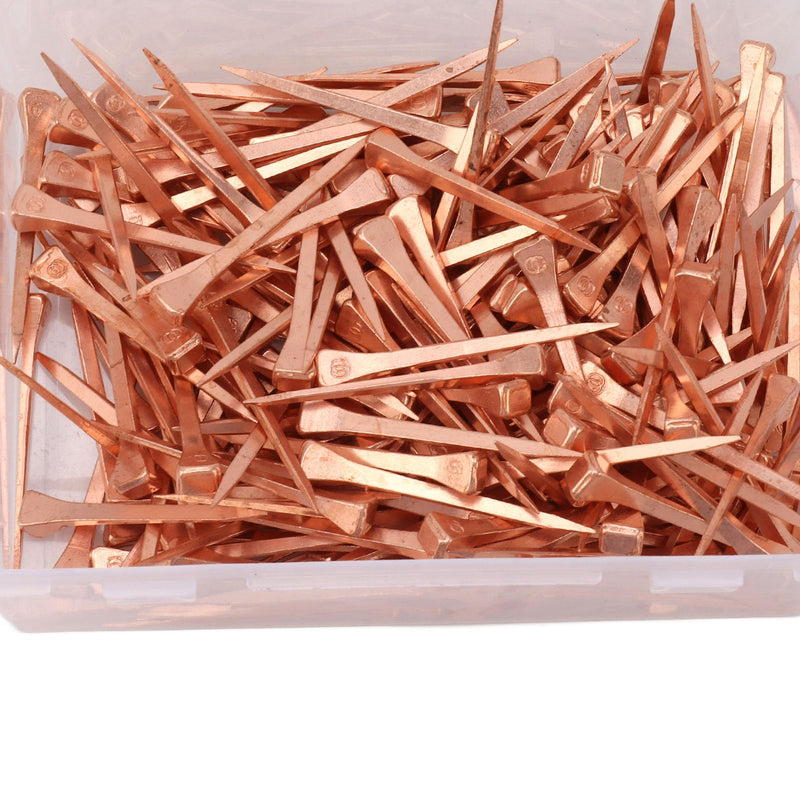 250Pcs Horseshoe Nails Copper Plated Rustproof Equestrian Riding Equipment Pet Supplies (51mm E5) 51mm E5 - BeesActive Australia