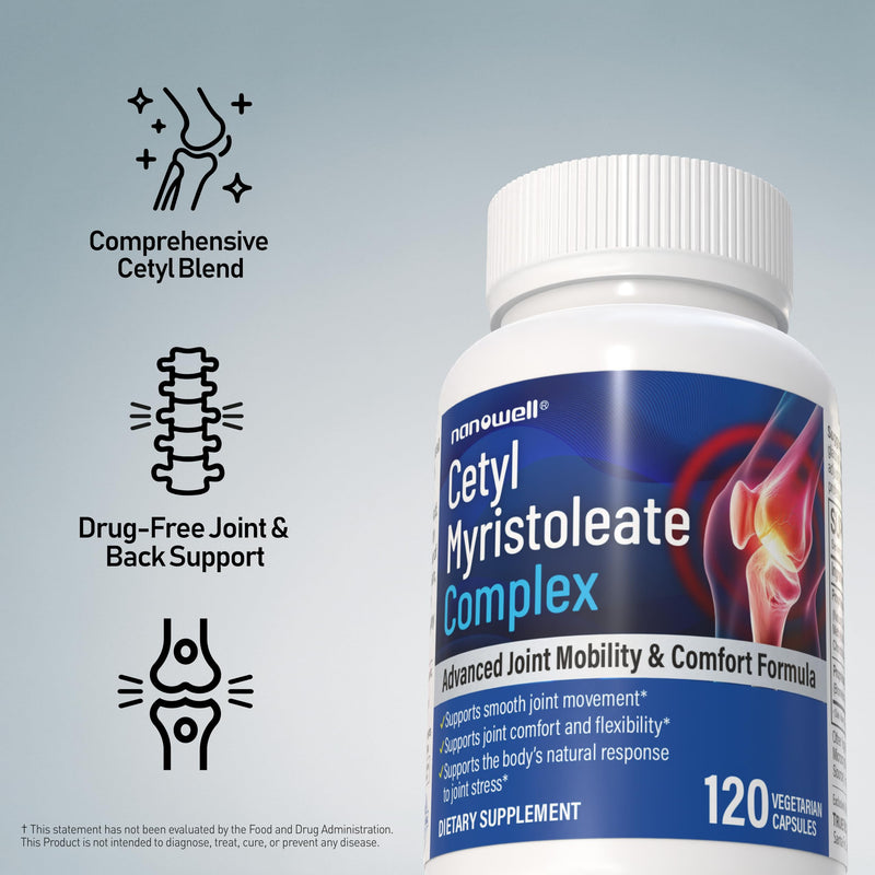 Cetyl Myristoleate Complex, CMO Advanced Joint Mobility & Comfort Formula 120 Capsules