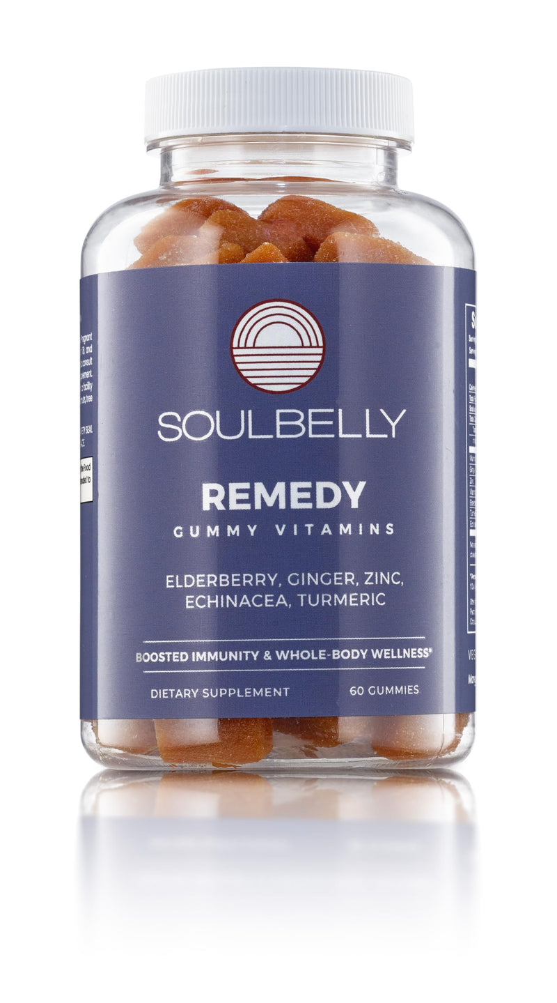 SOULBELLY Super Immunity Remedy Vitamin Gummies for Immune Support | Vegan | Gluten-Free | Non-GMO | 60 Count