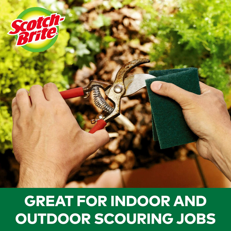 Scotch-Brite Heavy Duty Scour Pads, Great For The Kitchen, Garage and Outdoors, 3 Pads - BeesActive Australia