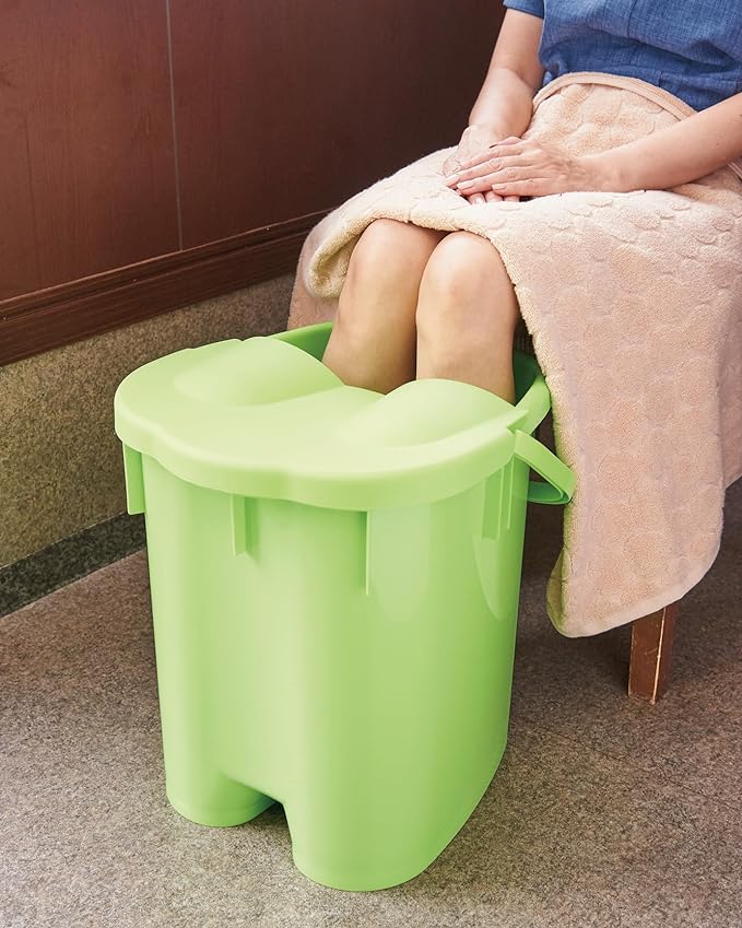 Nishimura 91410 Foot Bath Bucket for Salon (Deep Type) Green - BeesActive Australia