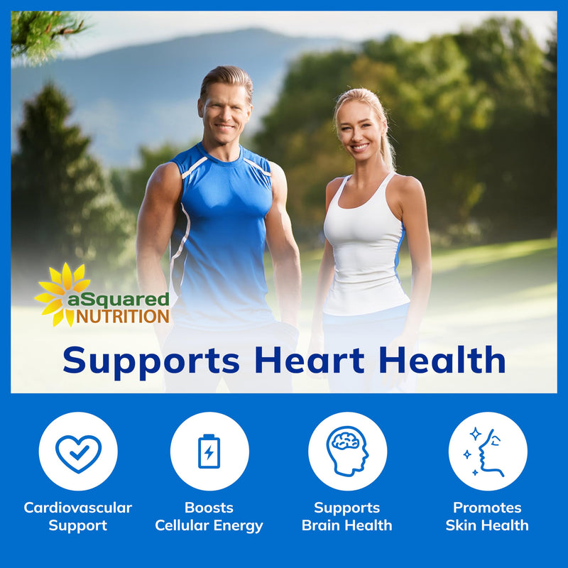 CoQ10 200mg - 60 Capsules - Co Q 10 Supplement - Coenzyme Q10 Pills - CQ10 | Extra Strength CoQ 10 - High Absorption Ubiquinone Powder - CO Q-10 Enzyme Alternative to Gummies & Softgels 60 Count (Pack of 1)