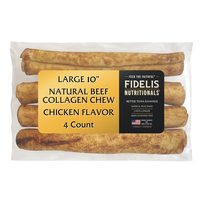 FIDELIS Dog Multivitamin Chewable (60 Vitamin Soft Chews) - Fidelis Collagen Chews Sticks for Dogs – Natural, Healthy Chew for All Dog Sizes - 4 Pack - BeesActive Australia