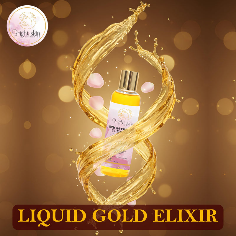 Best Brightening Body Oil (6.5 oz) - Glutathione, Arbutin, Rosehip Oil, Rose Extract for Uneven Skin Tone, Dark Spots, Scars, Anti-aging, Anti-wrinkle, Sunscreen, Scar Healing