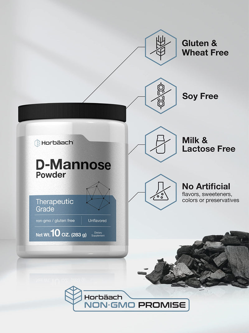 Horbaach D-Mannose Powder | 10 Oz | Supplement for Women and Men | Unflavored | Vegetarian, Non-GMO, and Gluten Free