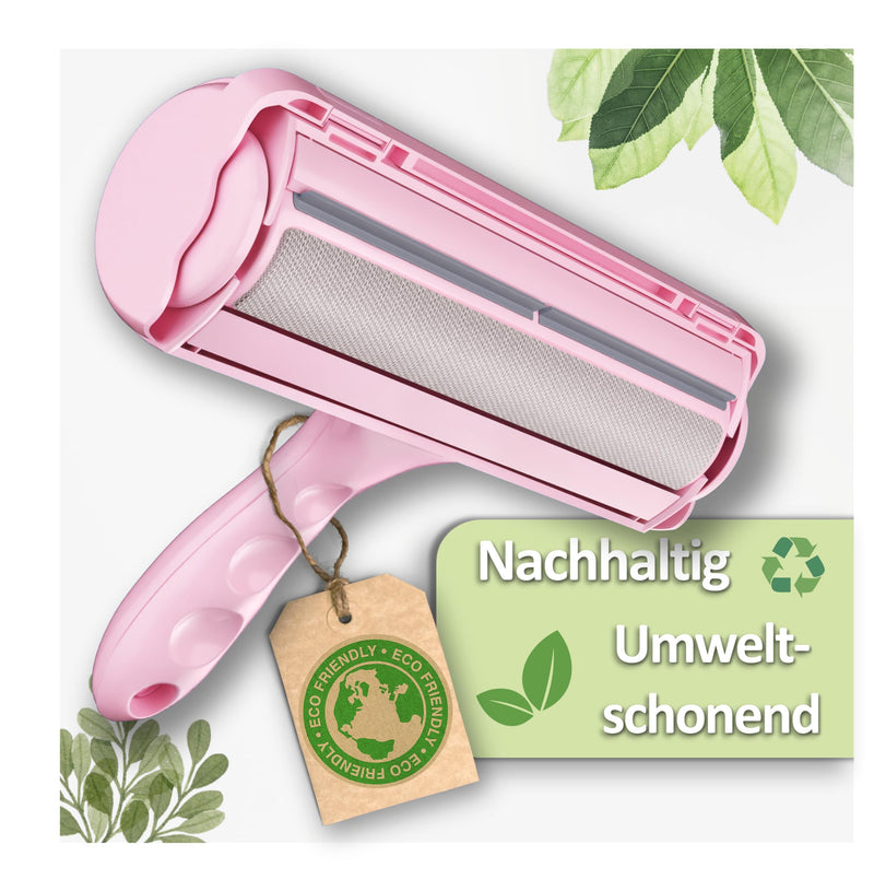ORIENTPAW® Professional Pet Hair Remover - Lint Roller for Cats & Dogs - 100% Hygiene Effective Cleaning - Reusable Self-Cleaning Cat Hair Remover Pink - For Carpet, Furniture, Sofa & Car Elegant Pink - BeesActive Australia