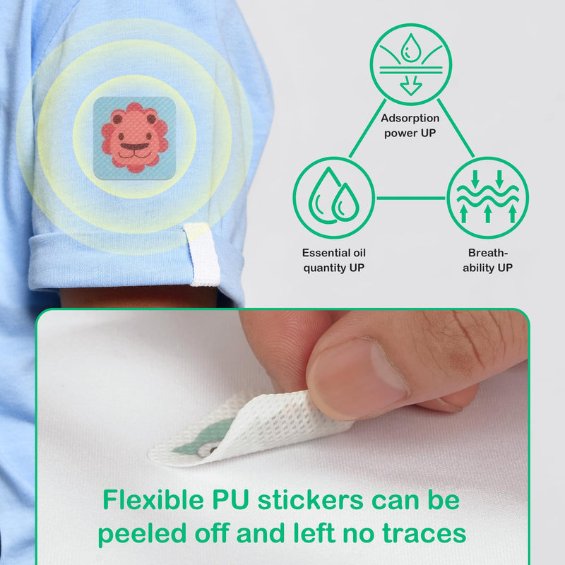 360 Pack Mosquito Repellent Stickers for Kids, with 6 Pack Mosquito Repellent Bracelets, Bug Repellent Stickers Natural DEET - Free, Plant Ingredients, Mosquito Patches for Outdoor Camping 1 Count (Pack of 360) - BeesActive Australia