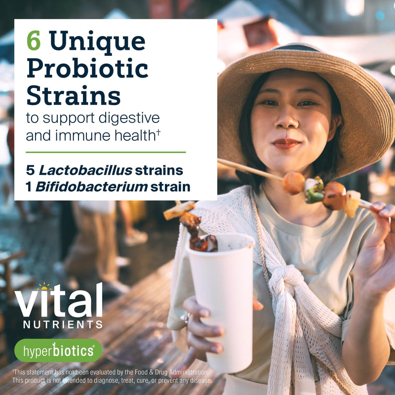 Hyperbiotics Vital Nutrients Pro Mood Probiotic with L-theanine | Clinically Studied Probiotics for Women and Men to Support Stress Management and Mood Support | 60 Vegan Count