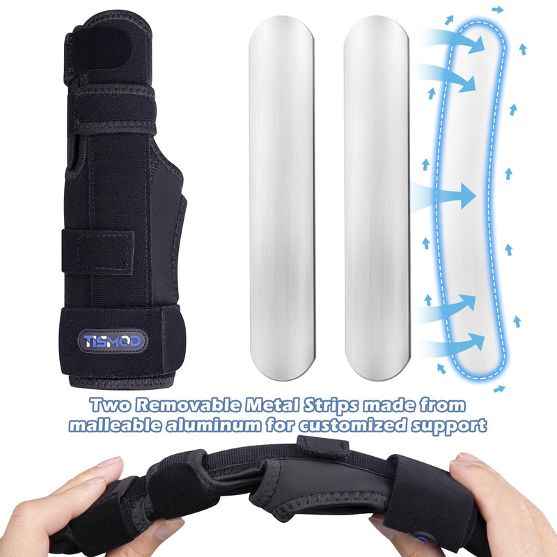 Finger Splint Brace,Supports Pinky,Ring,Middle,Metacarpals & Knuckles,Adjustable Left Right Hand Braces,Straightener for Trigger Fingers Splints,Broken,Arthritis,Fracture,Sprain,Injury,Tendonitis Small/Medium