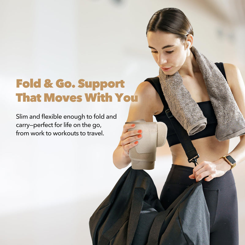 Slim Fit Lower Back Brace – Ultra-Thin Ergonomic H-Shaped Resin Support, Seamless Design for Strong & Comfortable Lumbar Support, Lightweight & Discreet Back Brace (Beige, X-Large) Beige