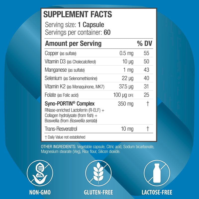 OSTEODENX - Bone & Joint Support Supplement for Healthy Bone & Improved Joint Mobility with Lactoferrin, Collagen, Vitamin K2 & Vitamin D3 (30 Capsules)