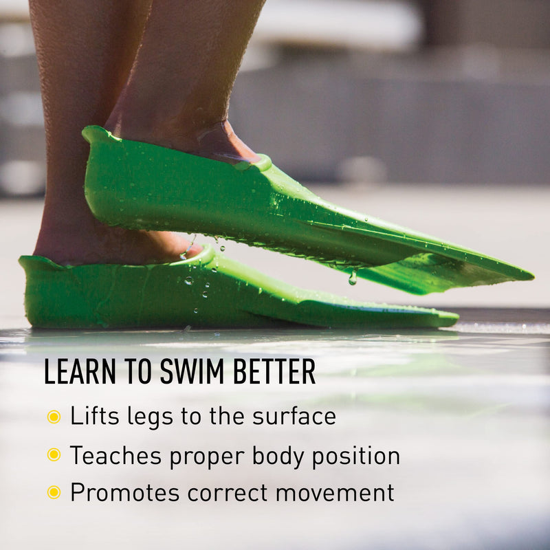 Finis Booster Kids Swim Fins Green (Jr 8-11)