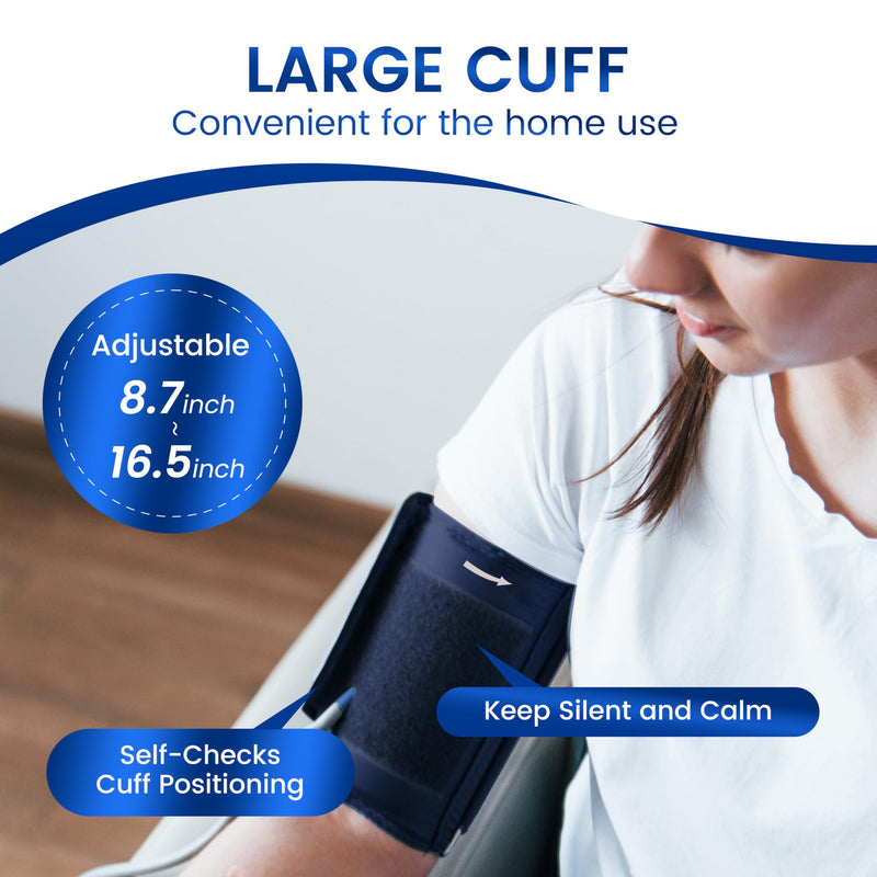 Upper Arm Blood Pressure Monitor for Home Use, FDA-Cleared FSA&HSA Eligible Medium