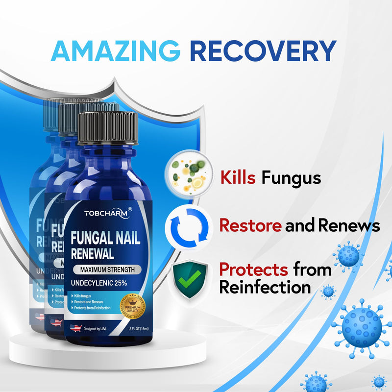 Toenail Fungus Treatment For Toenail & Finernails, 25% Undecylenic acid, Toe Nail Fungus Treatment Extra Strength, Tea Tree Oil for Tonail Fungus Treatment