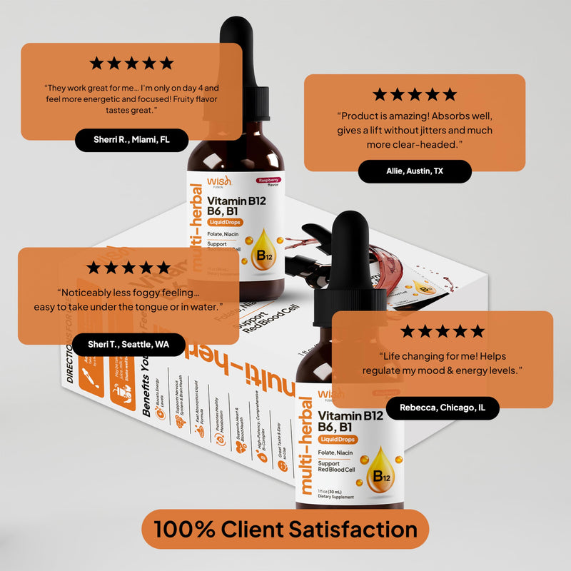 Vitamin B12 Liquid Drops 5000mcg, Liquid B12 Sublingual Drops & B12 Methylcobalamin for Women & Men Vitamin B Complex Energy Boost, Focus & Mood, Brain Health Support, 30ml x 2 Pack