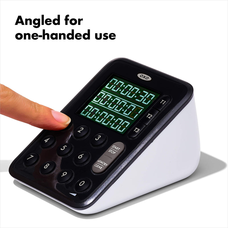 OXO Good Grips Digital Triple Kitchen Timer - Black - BeesActive Australia