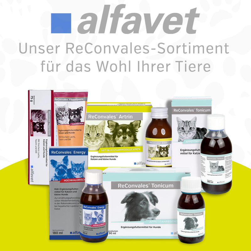 alfavet ReConvales Artrin, tonic 3x90ml, for bones and joints of cats and dogs, dietary supplement with omega-3 fatty acids - BeesActive Australia
