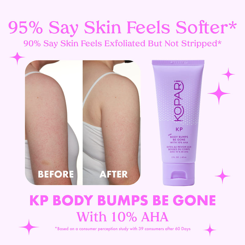 Kopari KP Body Bumps Be Gone Exfoliating Body Scrub with 10% AHA, to Smooth Skin, Reduce Bumps, Decongest Pores, Clarifying, Gently Exfoliate & Wash | 8.45 fl oz Tube 8.45 Fl Oz (Pack of 1) - BeesActive Australia