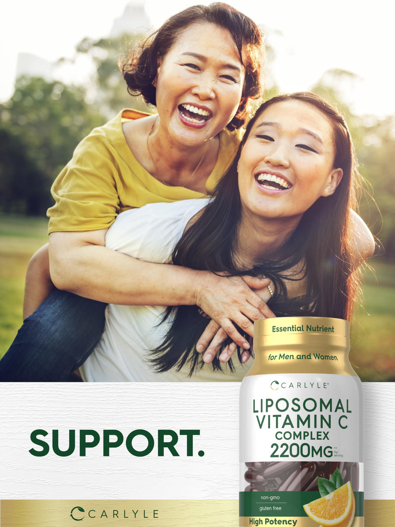 Carlyle Liposomal Vitamin C | 2200mg | 90 Softgel Capsules | High Potency Complex Supplement | Non-GMO, Gluten Free Packaging May Vary 90 Count (Pack of 1)