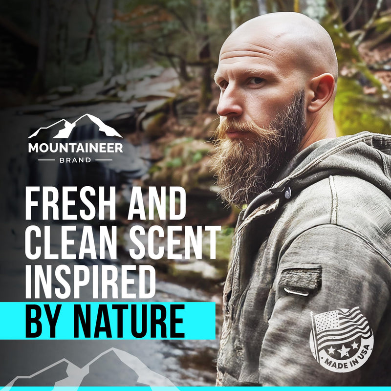 Mountaineer Brand Natural Moisturiser with Fresh & Natural Scent | Bald Head Care for Men | Non-Greasy Scalp and Face Balm | Made in West Virginia | Protect | 2 Pack | 2oz Step 4 - Moisturize (2 Pack) - BeesActive Australia