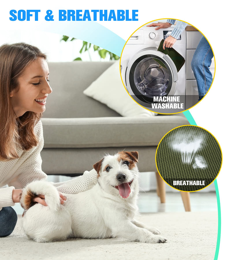 Kkiimatt 10 in 1 Dog Pet Grooming Hammock Harness with Nail Clippers, Nail File,XL Size Dog Hammock for Nail Trimm,Grooming Sling Holder Hanger Restraint for Claw Care XL/under 80LB Khaki Green - BeesActive Australia