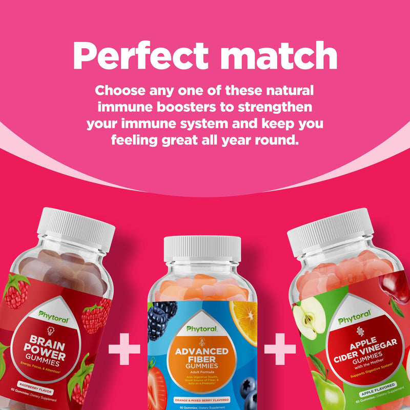 Phytoral Womens Multivitamin Gummy Vitamins for Adults - Natural Multivitamin for Women Gummies and Natural Immune System Booster - Womens Gummies Adults Complete with Zinc - 90 Count