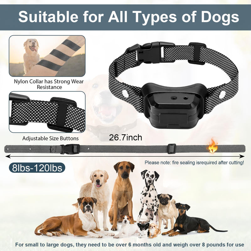 Citronella Training Collar for Dog [No Spray Refill] Spray Dog Training Collar with Beep/Vibration/Spray Mode & 6 Adjustable Sensitivities Bark Collar, Safer Citronella Bark Collar for L/M/S Dog Blue - BeesActive Australia
