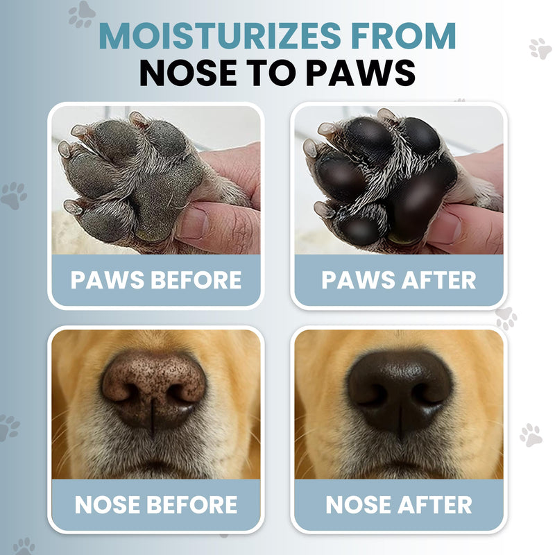 We Love Doodles Dog Paw Balm - Paw Moisturizer for Dogs, Moisturizes Nose & Cracked Paws, Soothes Dry Skin, Lick-Clear, Safe, Made in USA, 2.6 OZ