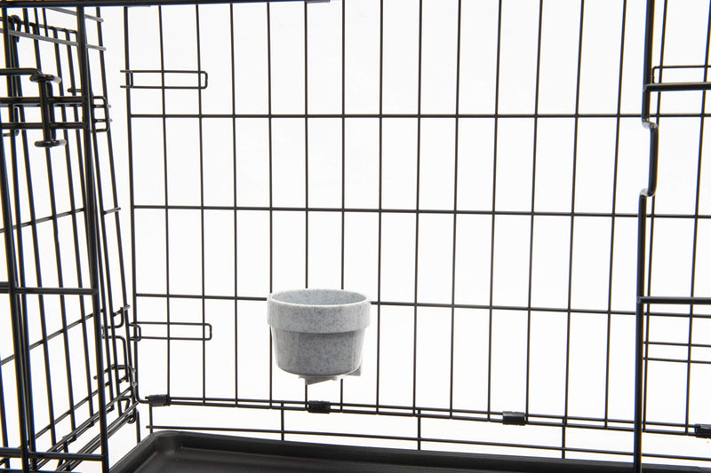 Lixit Quick Lock Removable Dog Kennel Bowls for Wire and Soft Sided Crates (10oz Wire Crate, Granite) 10oz Wire Crate - BeesActive Australia