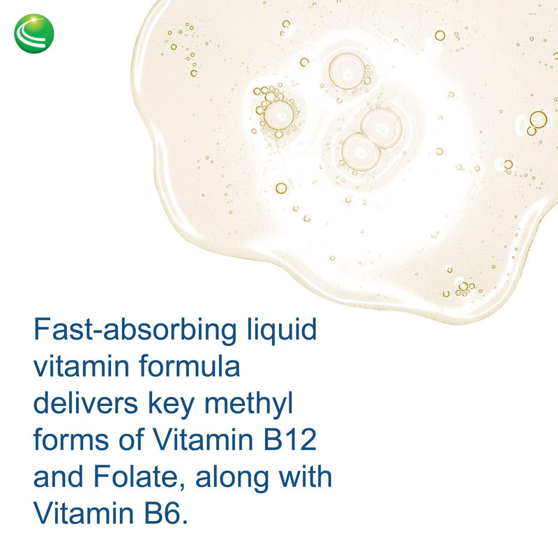 Nutra Biogenesis Methyl Factors, Vitamin B12 Drops, 2 fl oz | Methylfolate Drops Liquid for Women & Men, B Complex with Folic Acid for Kids & Adults