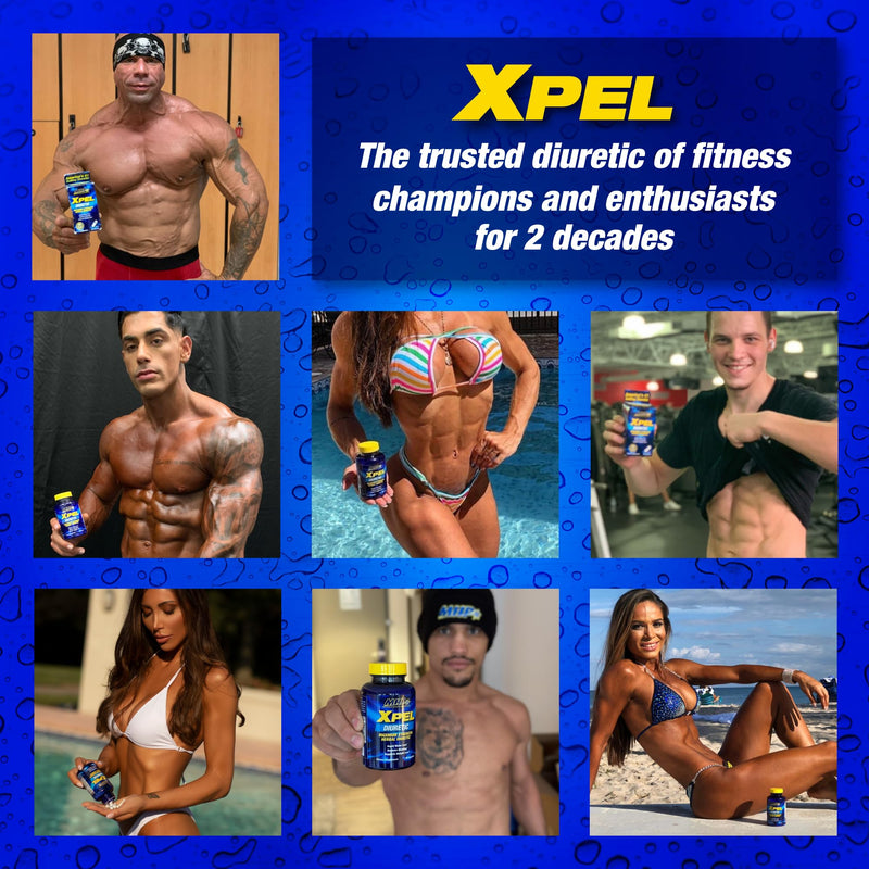 Maximum Human Performance Xpel Maximum Strength Diuretic Water Pills, for Water Retention Relief, Weight Loss Support, with Vitamin B-6 Potassium Dandelion Root, 80 Capsules, (Pack of 2) 80 Count (Pack of 2)