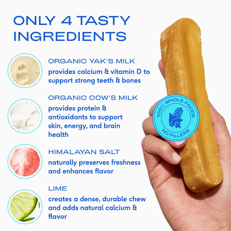 Native Pet Advanced Calming Chews for Dogs & 3 Medium Yak Cheese Himalayan Dog Chews - Long Lasting Dental Sticks for Medium Breeds Supports Mental Enrichment & Helps with Anxiety Related Behavior