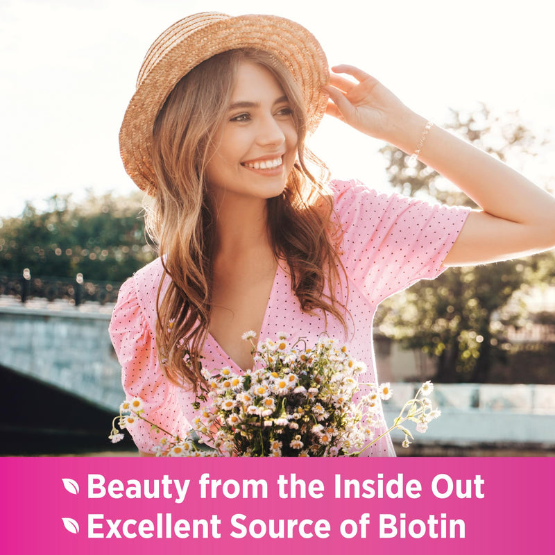 Nature's Truth Hair, Skin & Nails Vitamins | 5000mcg | 250 Softgels | Includes Collagen, Biotin and Coconut Oil | Non-GMO & Gluten Free Supplement for Women and Men