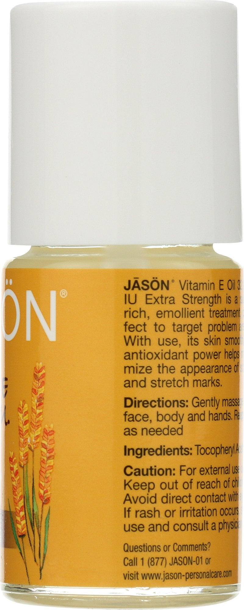 JASON Vitamin E 32,000 IU Extra Strength Skin Oil, Targeted Solution, 1.1 Ounce Bottle (Pack of 2) 1 Fl Oz (Pack of 2)
