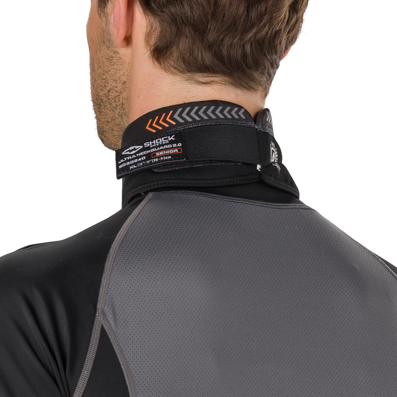 Shock Doctor Hockey Neck Guard Youth & Adult, Cut Resistant Protection, Hockey Gear Black JUNIOR: L