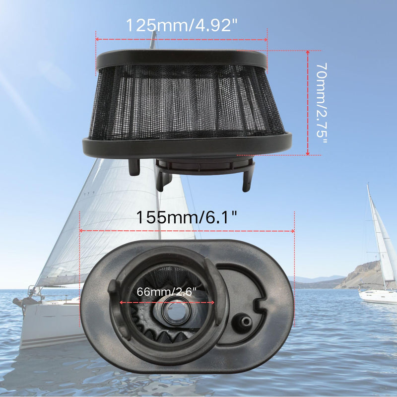 Boat Marine 8M0082911 Air Filter for Mercury Mariner 4 Stroke 75 80 90 100 115 HP EFI Outboard Engine Replacement 897575T02 897575T01 - BeesActive Australia