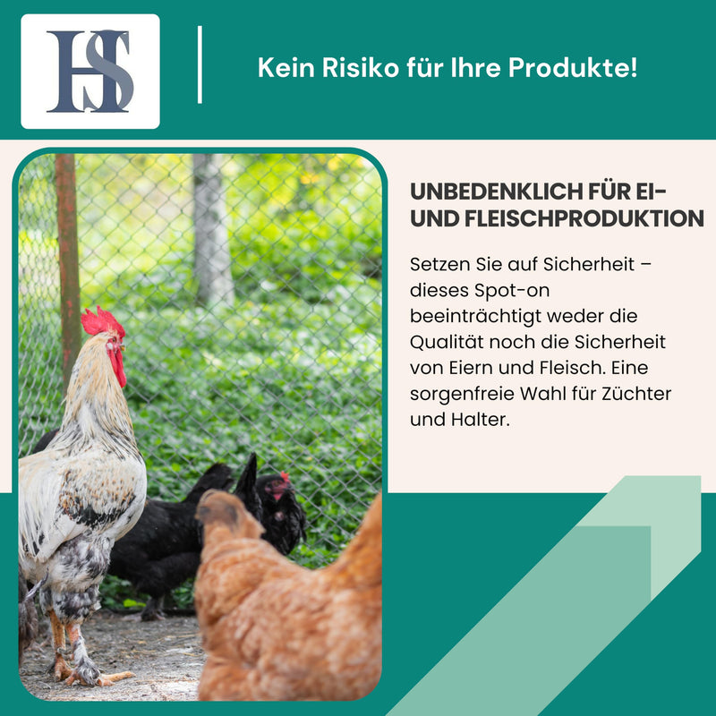 HS Spot on Bird – Care product for birds and poultry to prevent red bird mites, Nordic poultry mites, featherlings, calcareous legs etc. – 100 ml - BeesActive Australia