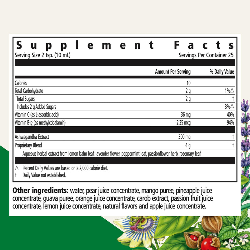 Floradix Ashwagandha Liquid Herbal & Vitamin Formula, Vegan, 8.5 fl oz | Herbal Supplement with Ashwagandha Extract, Vitamin C, B12 & More for Stress Support, Gentle to Digest*, Vegan & Non-GMO 8.5 Fl Oz (Pack of 1)