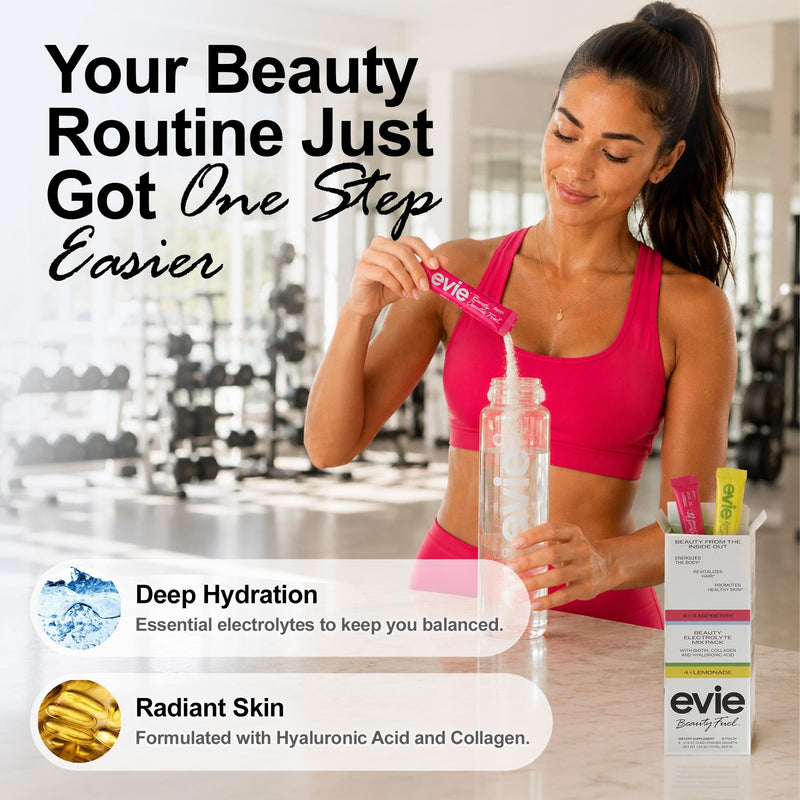 Electrolyte Powder Variety Pack | Collagen, Biotin & Hyaluronic Acid Drink Mix for Glowing Skin, Hair and Nails Raspberry/Lemonade