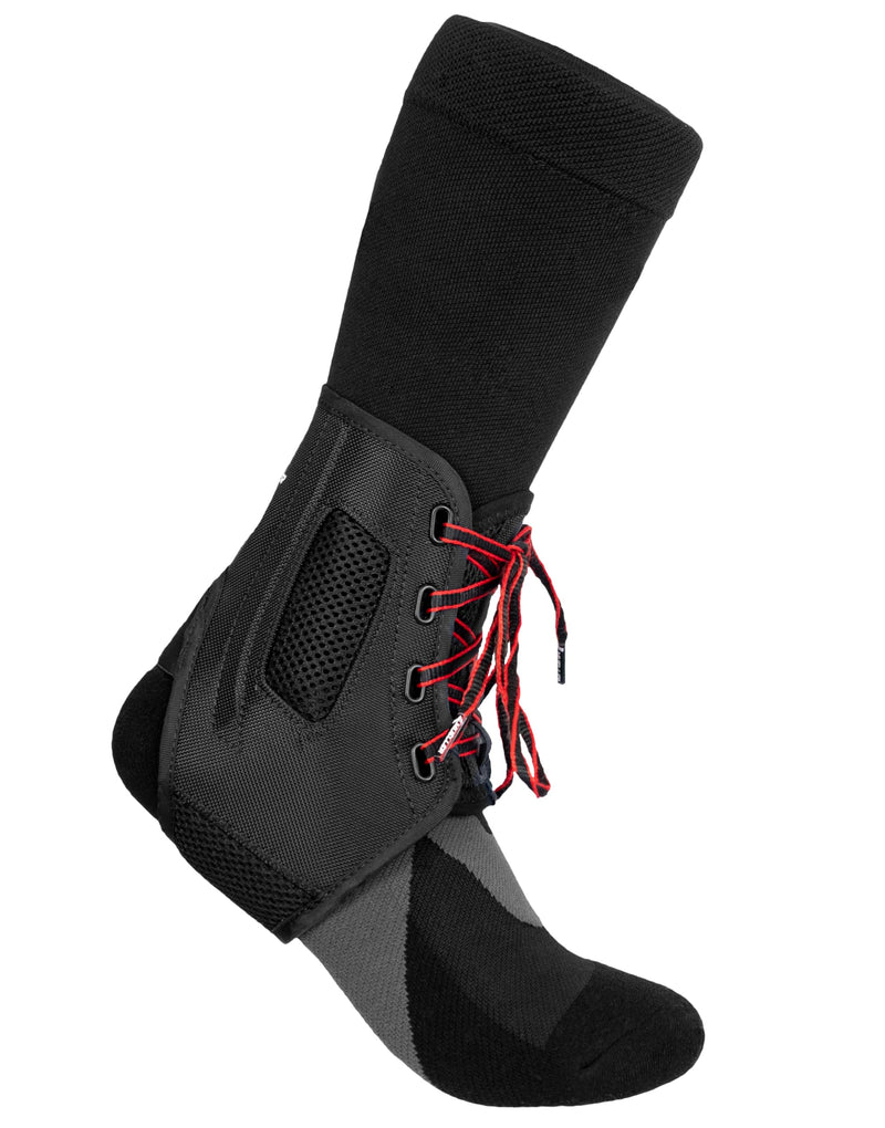 MUELLER Sports Medicine AFT3 Ankle Brace, Ankle Pain Relief Support for Men and Women, Ideal for Sprains, Strains, Arthritis, Black Medium (Pack of 1)